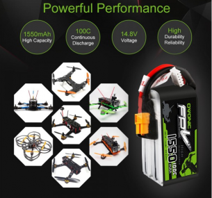 Drones en Colombia 61 Ovonic 1550 mAh 14.8 V 100C Mdrone Colombia 2