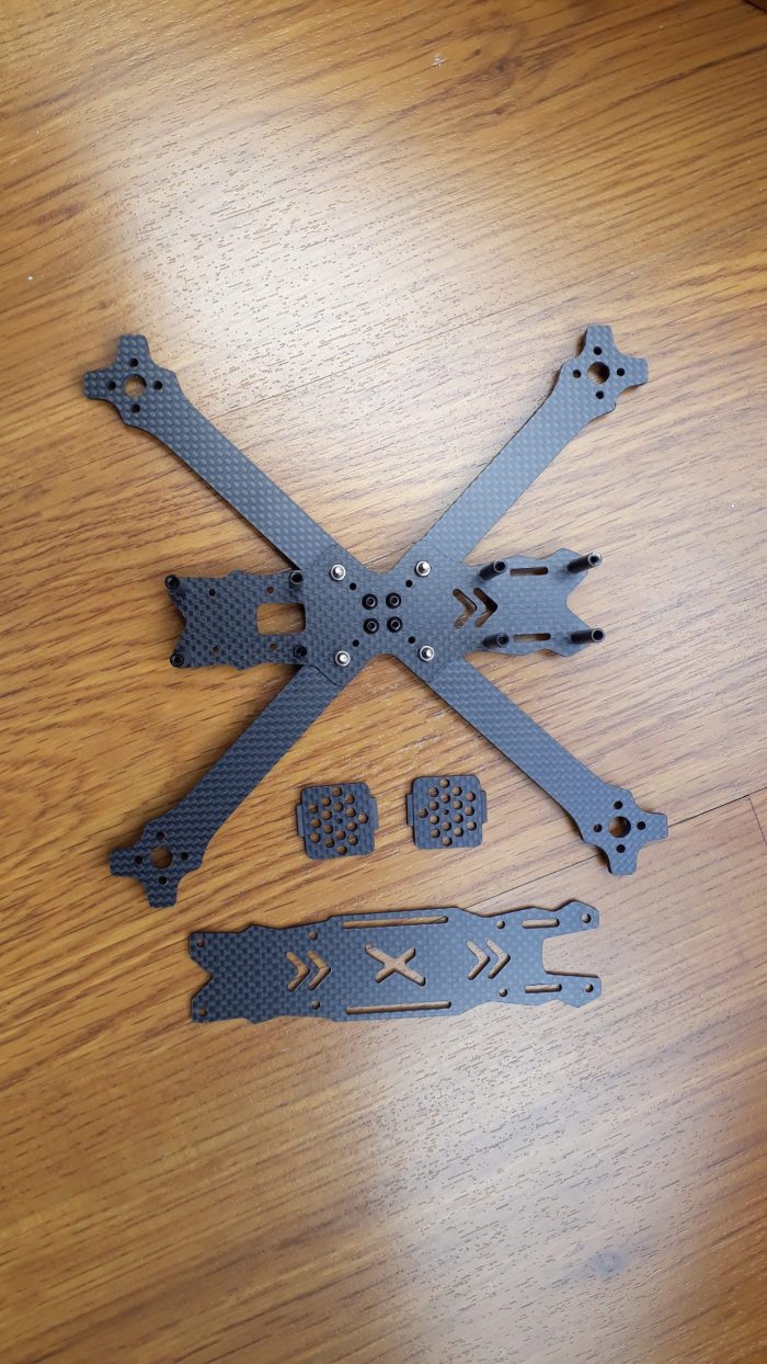 Chasis Fibra de Carbono 5 Pulgadas MdroneX3