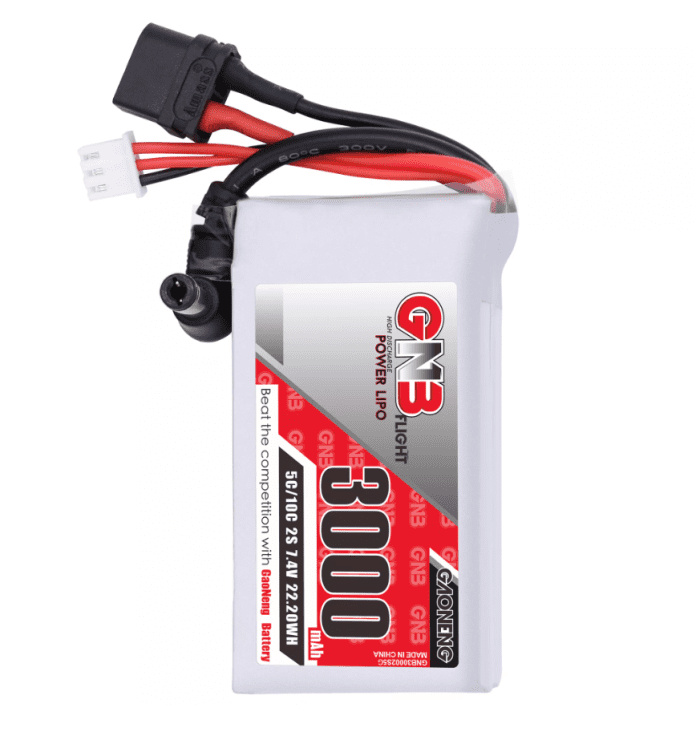 GAONENG-GNB-2S-7.4V-3000mAh-5C-LiPo-Battery-DC5.5-XT60-for-Fat-Shark-HDO-DJI-Goggle