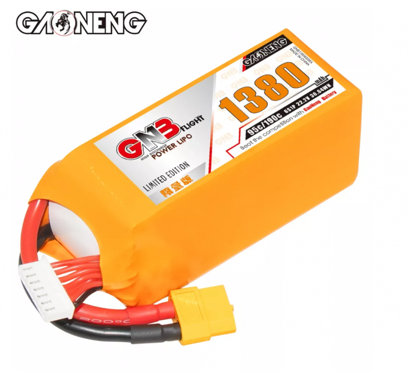 GAONENG-GNB-6S-22.2V-1380mAh-95C-XT60-LiPo-Battery