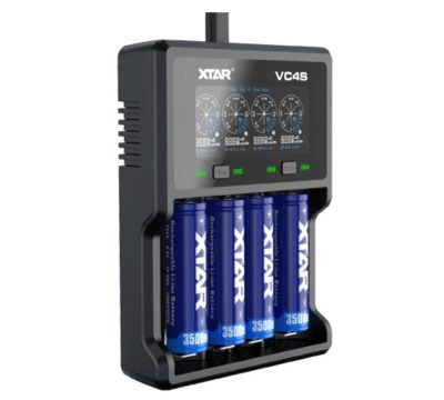 XTAR-VC4S-4-Bay-LCD-USB-Cargador-de-Bateria