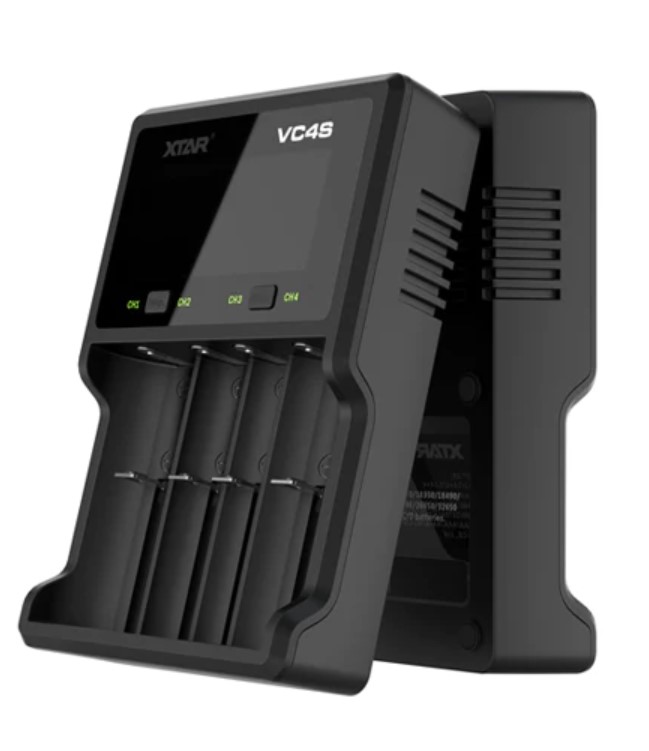 XTAR-VC4S-4-Bay-LCD-USB-Cargador-de-Bateria
