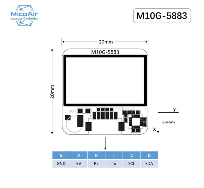 GPS-con-Compass-M10G