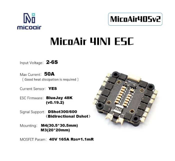 Stack F405 50 Amp MicoAir405v2