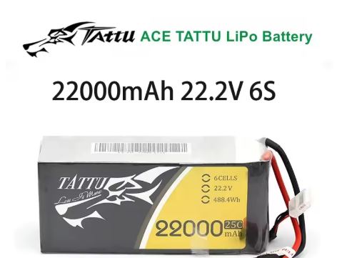Batería-Tattu-22000mAh-25C-6S