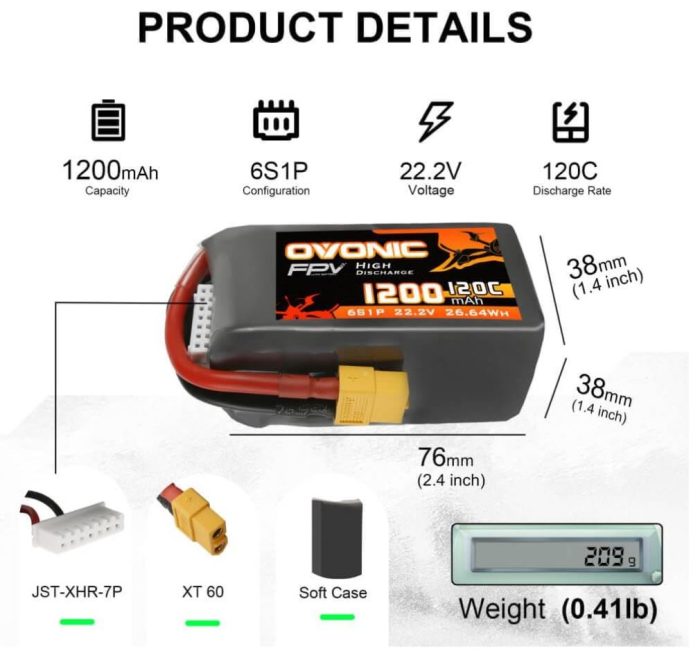 OVONIC-120C-6S-1200-mAh
