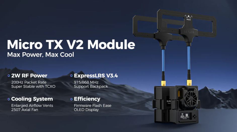 BETAFPV ELRS Micro TX V2 módulo 915MHZ 2W 5 BETAFPV-ELRS-Micro-TX-V2-modulo-915MHZ-2W
