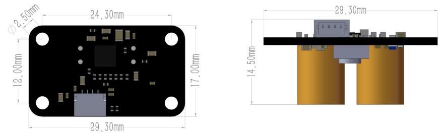 Sensor óptico de flujo y rango MicoAir MTF-01 ARDUPILOT 7 Sensor-optico-de-flujo-y-rango-MicoAir-MTF-01.