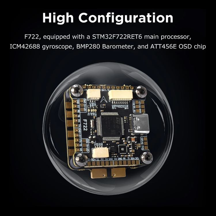 Stack 9IMOD F722 ESC 55A 3-6S 5 Stack-9IMOD-F722-ESC-60A-3-6S