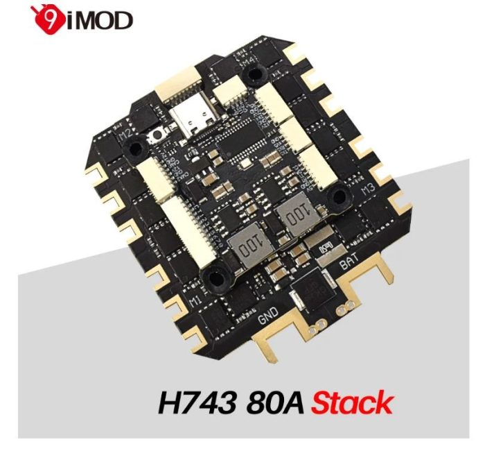 Stack 9IMOD FC H743 ESC 80A 3-8S d Stack-9IMOD-FC-H743-ESC-80A-3-8S