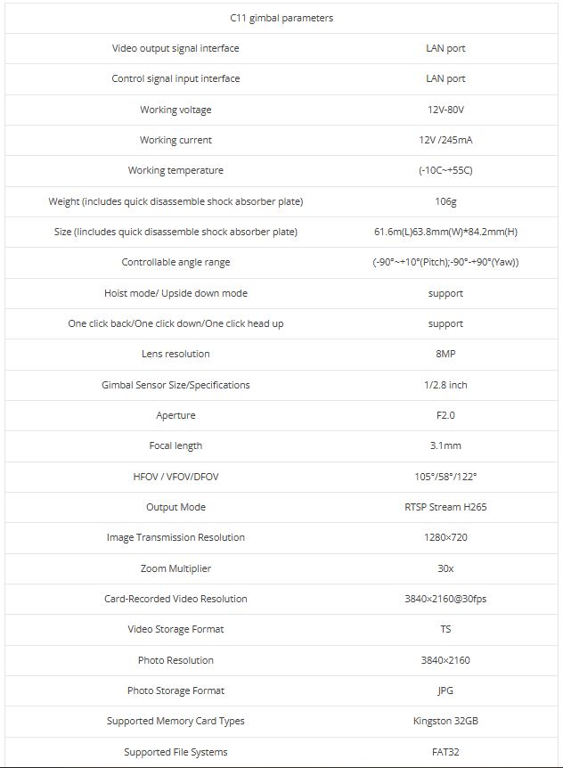 Cámara Skydroid C11 7 Camara-Skydroid-C11