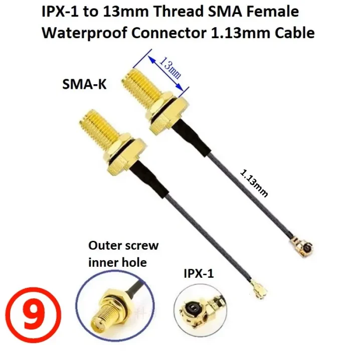 Extension-IPX1-to-SMA-K-20cm