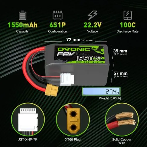 Bateria-Ovonic-6S-1550mAh-100C