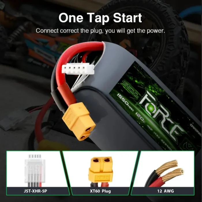 Batería Ovonic Force 4S 1550mAh 120C Bateria-Ovonic-Force-4S-1550mAh-120C