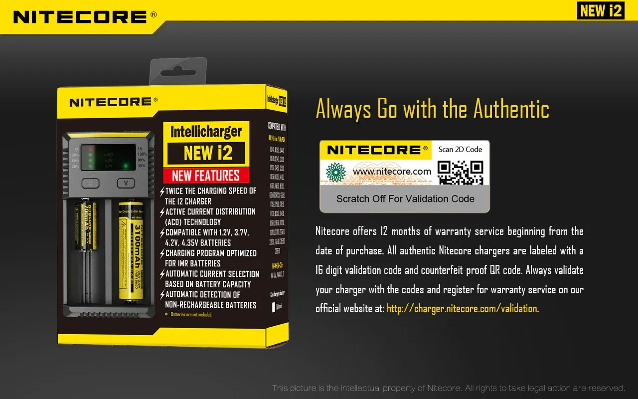 Cargador Dual Nitecore i2 2 Cargador-Dual-Nitecore-i2