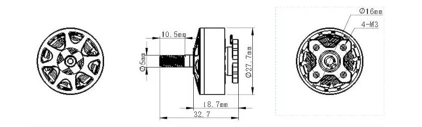 Motor 2207 1750KV SUN FUN 4U 2 Motor-2207-1750KV-SUN-FUN