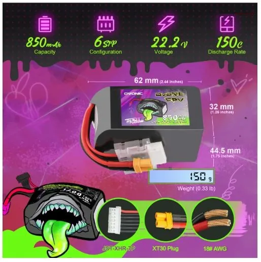 Ovonic Rebel 2.0 150C 6S 850mah (3) Ovonic-Rebel-2.0-150C-6S-850mah