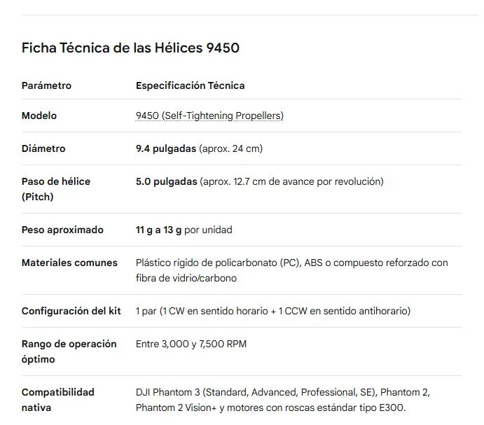 Hélices 9450 Autoajustable 2 Pares 2 Helices-9450-Autoajustable